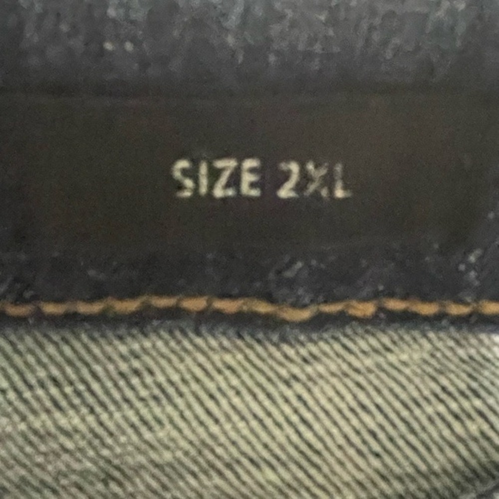 Risen High Rise Distressed Straight Jeans Women's 2XL - Picture 5 of 8